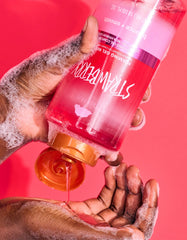 strawberry foaming gel wash